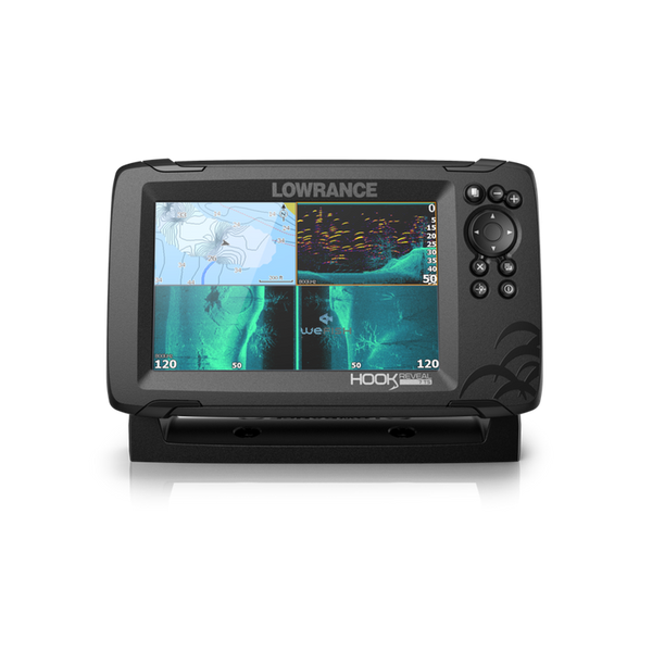 HOOK Reveal 7 TripleShot with CHIRP, SideScan, DownScan & basemap