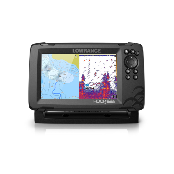 HOOK Reveal 7 with 50/200 HDI transducer & basemap + PoweryMax Ready