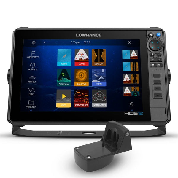 Lowrance HDS 12 Live Fishfinder with 50/200 600w Transducer. CHIRPS