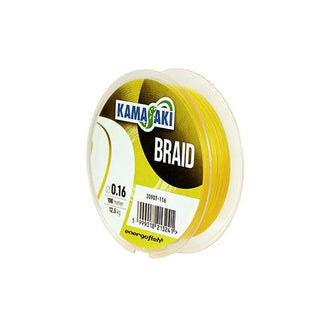 Trenzado Kamasaki Yellow // 100m / 0.10mm, 0.14mm, 0.16mm, 0.18mm, 0.20mm, 0.22mm, 0.25mm, 0.28mm