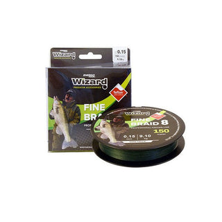 Trenzado Wizard L&K Fine Braid X8 // 150m / 0.06mm, 0.08mm, 0.10mm, 0.12mm, 0.15mm, 0.18mm, 0.20mm, 0.25mm