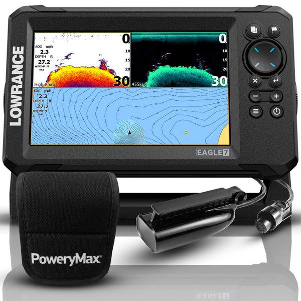 Pantalla Lowrance Eagle 7'' PoweryMax Ready + Transductor SplitShot