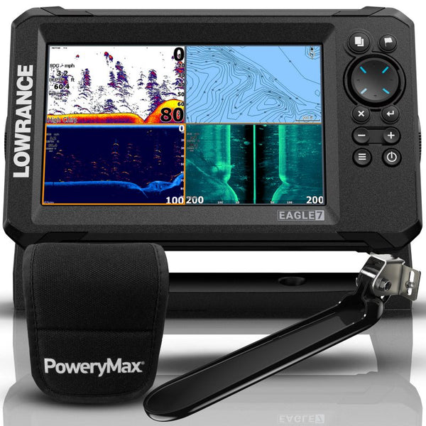 Lowrance Eagle 7'' PoweryMax Ready + Transductor TripleShot HD