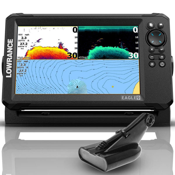 Lowrance Eagle 9'' + Transductor HDI 50/200 600w. CHIRP/DownScan