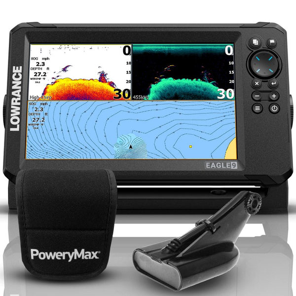 Lowrance Eagle 9'' PoweryMax Ready + Transductor HDI 50/200 DownScan