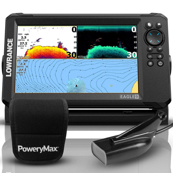 Lowrance Eagle 9'' PoweryMax Ready + Transductor HDI 83/200 CHIRP/Downscan
