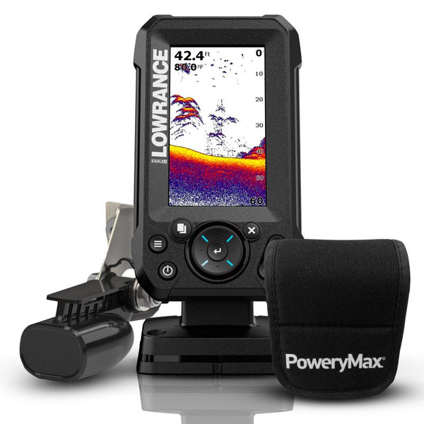 Lowrance Eagle 4x con Transductor de popa Bullet PoweryMax Ready
