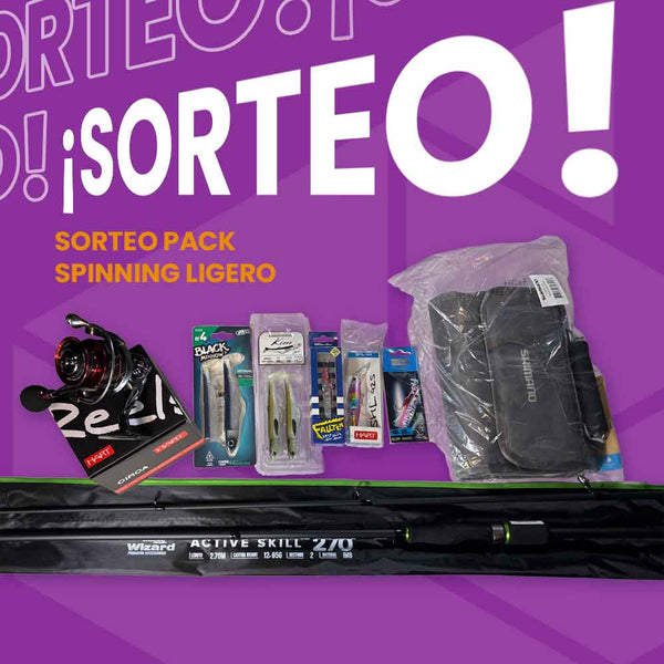 Sorteo Pack Spinning Ligero Caña + Carrete + Señuelos + Estuche Shimano