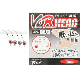 Anzuelo Simple Con Cabeza Plomada Tict Vr Head VH-65 // 0.4g