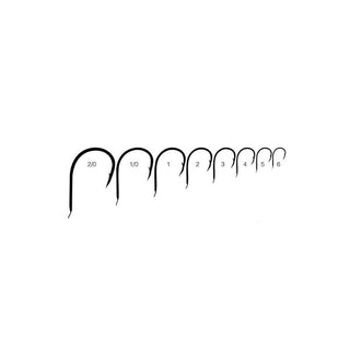 Anzuelo Simple Mustad Chinu Allround Hook // 2/0, 1/0, 1, 2, 3, 4