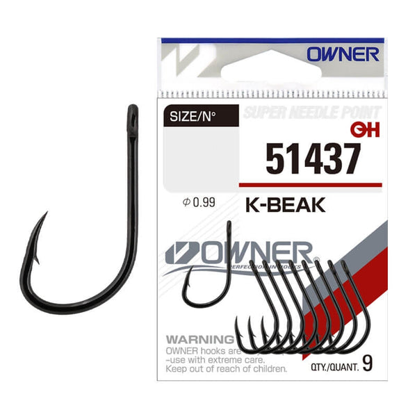 Anzuelo Owner K-Beak 51437 (Black Chrome)