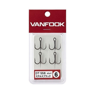 Anzuelo Triple Vanfook DT-55B Stealth Black