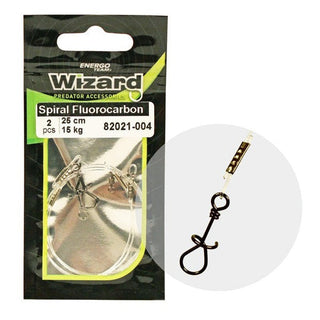 BAJO FLUOROCARBONO CON CLIP ESPIRAL WIZARD