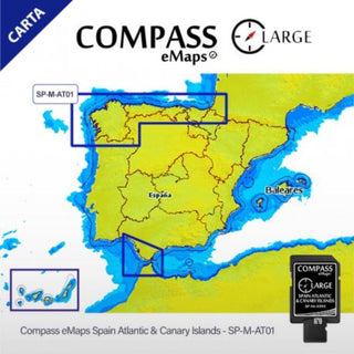 Cartografía (Carta Naútica) // Atlántico, Mediterráneo