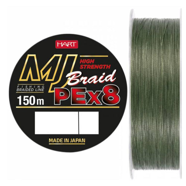 Hilo Trenzado Hart MJ PE X8 // 150m / 0.06mm, 0.08mm, 0.10mm, 0.12mm, 0.14mm, 0.16mm, 0.18mm, 0.20mm