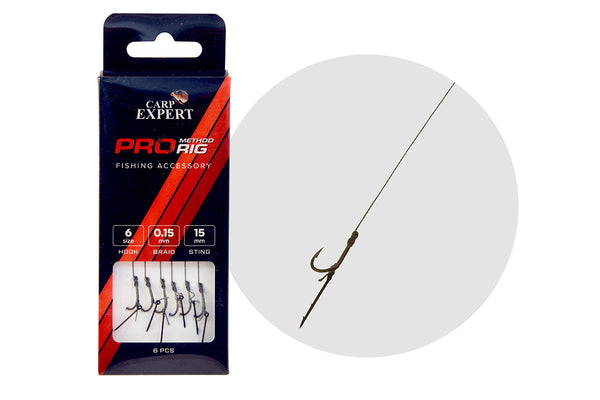 APAREJO CARP EXPERT FLOUROCARBONO D-RIG CON CLIP