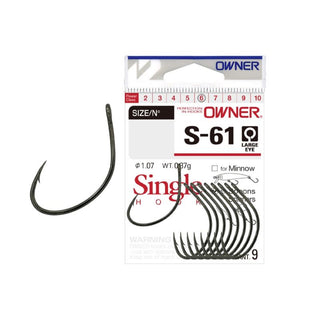 Anzuelo Simple Owner S-61 51576 // 2, 1/0, 3/0, 5/0