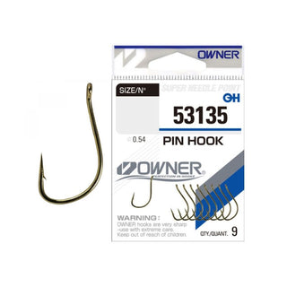 Anzuelo Simple Owner Pin Hook Dorado 53135 // 14, 12, 10, 8, 6, 4