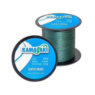 Hilo Trenzado Kamasaki Super Braided // 1000m / 0.10mm, 0.15mm, 0.20mm, 0.25mm, 0.30mm