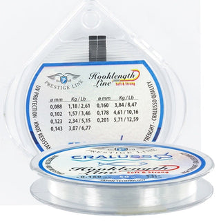Hooklenght Cralusso // 50m / 0.08mm, 0.10mm, 0.12mm, 0.14mm, 0.16mm, 0.18mm, 0.20mm, 0.22mm, 0.25mm