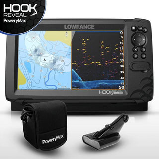 Sonda Lowrance HOOK Reveal 9 con transductor 50/200 HDI & mapa base + PoweryMax Ready