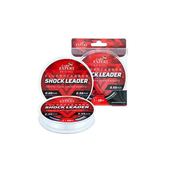 Puente Cónico Carp Expert Fluorocarbono // 5x15m // 0.20mm-0.55mm, 0.25mm-0.55mm, 0.30mm-0.55mm