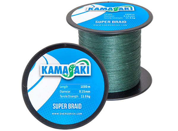 Hilo Trenzado Kamasaki Super Braided // 1000m / 0.10mm, 0.15mm, 0.20mm, 0.25mm, 0.30mm