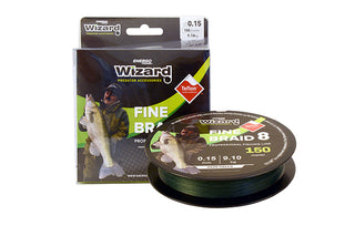 Trenzado Wizard L&K Fine Braid X8 // 150m / 0.06mm, 0.08mm, 0.10mm, 0.12mm, 0.15mm, 0.18mm, 0.20mm, 0.25mm