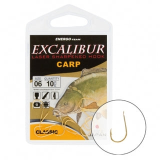 ANZUELO EXCALIBUR CARP CLASSIC DORADO