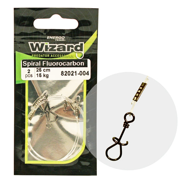 BAJO FLUOROCARBONO CON CLIP ESPIRAL WIZARD