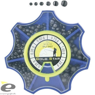 SET PLOMO SPLIT SHOT GOLD STAR G-