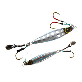 Buy 7-silver-blue-glow-zebra Señuelo Jig Hayabusa Jack Eye Makinomy // 30g, 60g