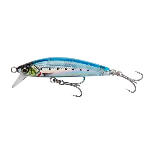 Señuelo Minnow Savage Gear Gravity Minnow // Ghost Sardine, Pink Head, Sayoris PHP / 5cm