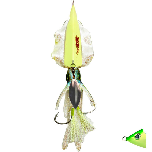 Señuelo Prohunter Big Fins Completo Cuerpo + Plomo 80g