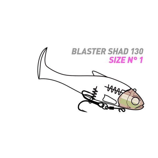 Señuelo Vinilo Fiiish Blaster Shad // 130mm, 160mm, 200mm / 38g, 53g, 80g