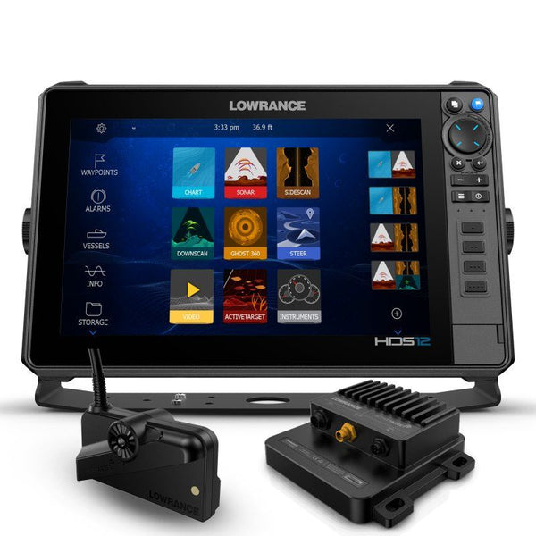 Lowrance HDS 12 Pro Sonar with ActiveTarget Transducer