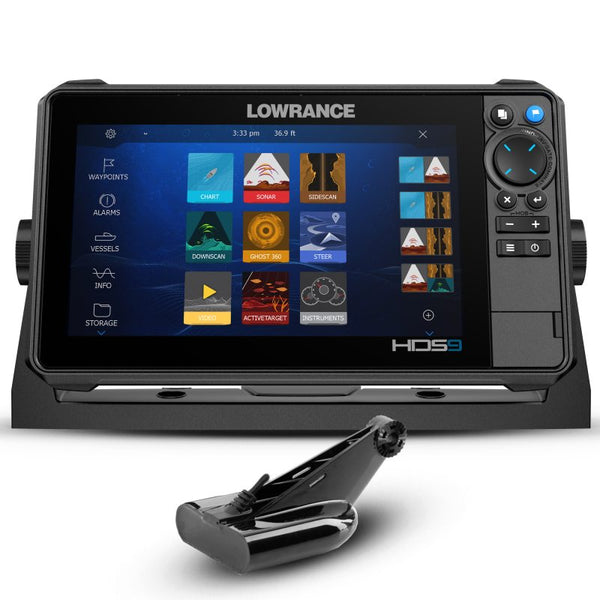 Lowrance HDS 12 Live Fishfinder with 50/200 600w Transducer. CHIRPS