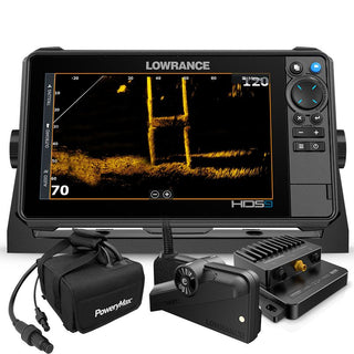 Sonda Lowrance HDS 9 Pro con Transductor ActiveTarget 2 y Bateria de Litio PoweryMax TX50