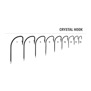 Anzuelo Simple Mustad Crystal Hook Negro // Talla 8, 10