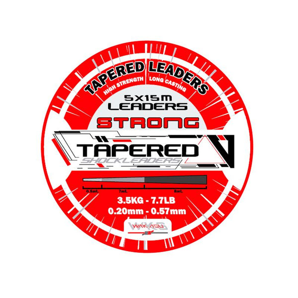 Conical Bridge Tapared Shock Leader Red Strong