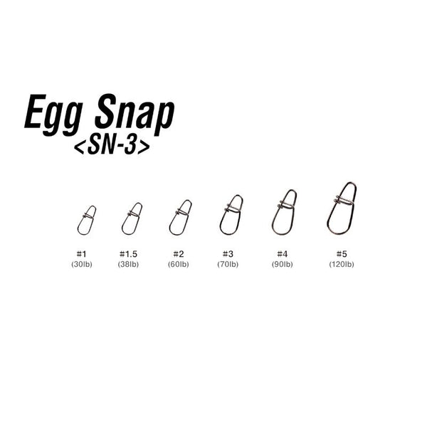 Grapas DECOY SN-3 Egg Snap // 30Lb, 38Lb, 60Lb
