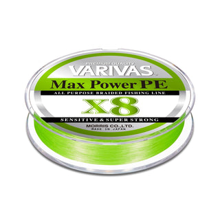 Hilo Trenzado Max Power PE X8 lime green 150M // #1, #1.5, #2