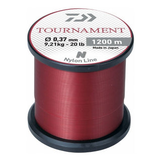 Nylon Daiwa Tournament 1200m Rojo // 0.16mm, 0.18mm, 0.23mm, 0.26mm, 0.28mm, 0.33mm, 0.37mm